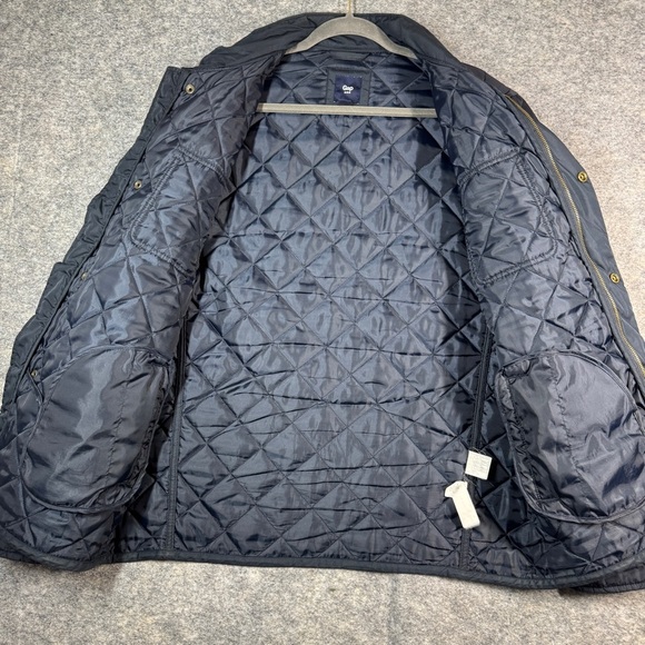 Gap Men's Water Resistant Fisherman Quilted Navy Blue Barn Chore Jacket Size MEA - Picture 7 of 15